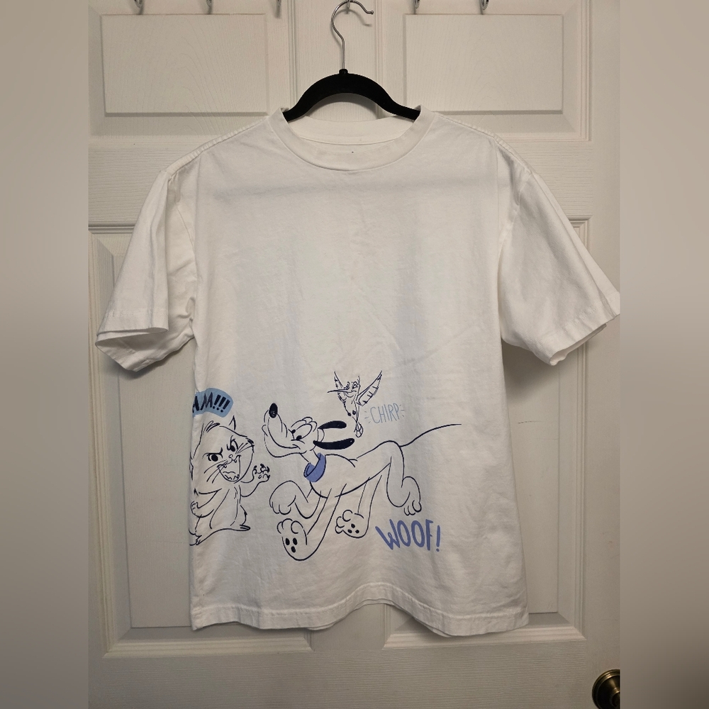 Disney Unisex White T-Shirt with Iconic Logo